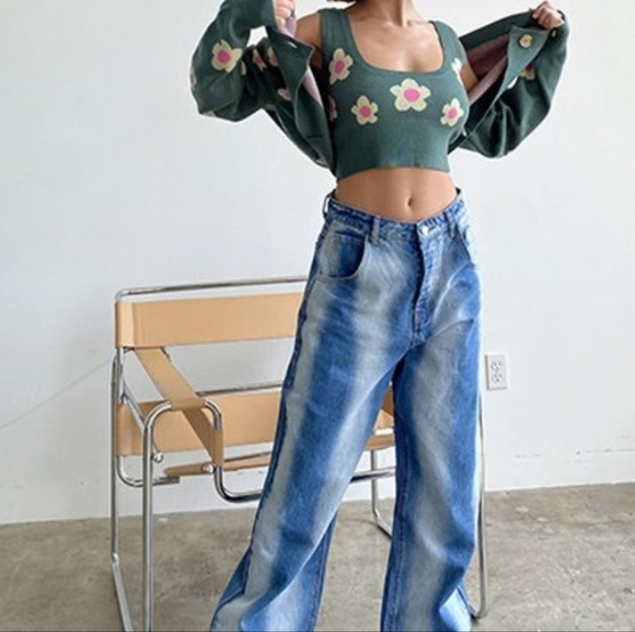 Womens Bailey Rose Jeans Oversized Washed Denim Pants XS NWT - Picture 3 of 9